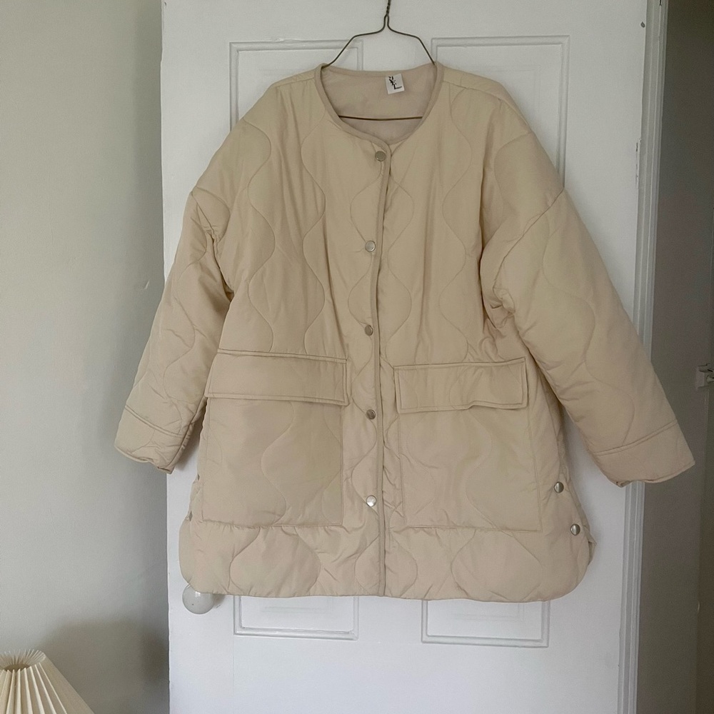 Cream Puffer Coat